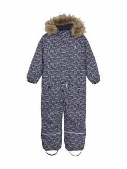 Minymo Mädchen<Mädchen Schneeoverall blau gemustert