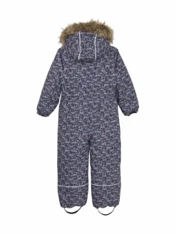 Minymo Mädchen<Mädchen Schneeoverall blau gemustert