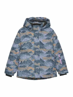 ColorKids Mädchen<Mädchen Skijacke blau gemustert