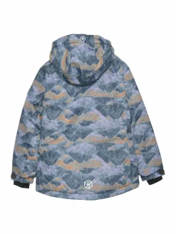 ColorKids Mädchen<Mädchen Skijacke blau gemustert