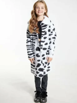 MyMo Mädchen<Mädchen Strickcardigan weiß bedruckt