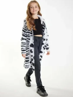 MyMo Mädchen<Mädchen Strickcardigan weiß bedruckt