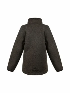 Schmuddelwedda Mädchen<Mädchen Strickfleecejacke schwarz meliert