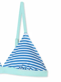 Schiesser Mädchen<Mädchen Triangel-Bikini - Aqua Teens Girl blau gestreift