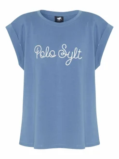 Polo Sylt Mädchen<Mädchen T-Shirt blau bedruckt
