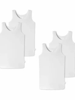 Schiesser Mädchen<Mädchen Unterhemd - Allday Basic weiß uni