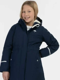 Schmuddelwedda Mädchen<Mädchen Winterjacke blau uni