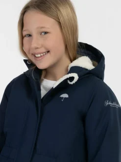 Schmuddelwedda Mädchen<Mädchen Winterjacke blau uni