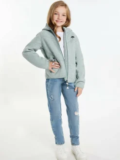 Schmuddelwedda Mädchen>Mädels Strickfleeceblouson mit Teddyfutter