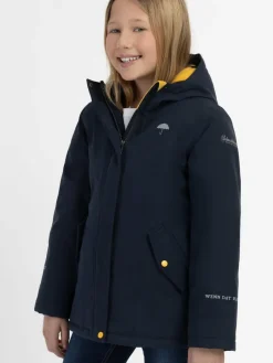 Schmuddelwedda Mädchen<Mädels Winterjacke blau uni