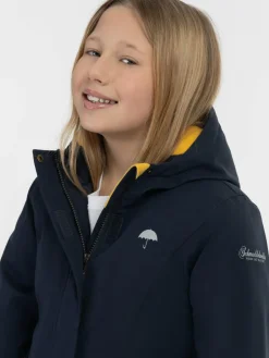 Schmuddelwedda Mädchen<Mädels Winterjacke blau uni