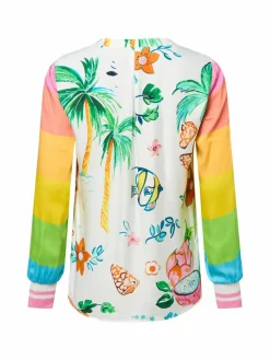 Damen Emily van den Bergh Blusen>Multi Beach Comic