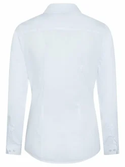 Polo Sylt Blusen<Bluse im schlichten Casual-Look weiß uni