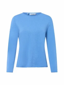 MAERZ Pullover & Strickjacken<Pullover aus Merinowolle blau uni