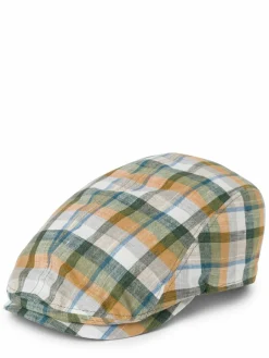 Göttmann Mützen & Caps<Schiebermütze aus Leinen - Jackson-A schilf mehrfarbig kariert