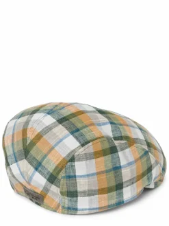 Göttmann Mützen & Caps<Schiebermütze aus Leinen - Jackson-A schilf mehrfarbig kariert