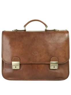 piké Taschen & Rucksäcke<Unisex Aktentasche braun uni