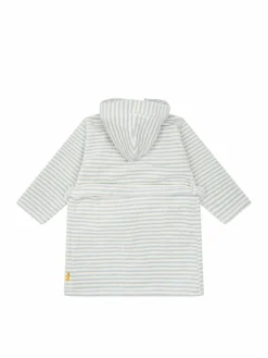 Steiff Mädchen<Unisex Bademantel hellblau gestreift