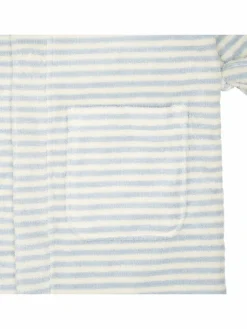Steiff Mädchen<Unisex Bademantel hellblau gestreift