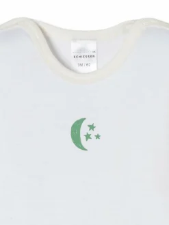 Schiesser Mädchen<Unisex Body - Natural Love weiß bedruckt