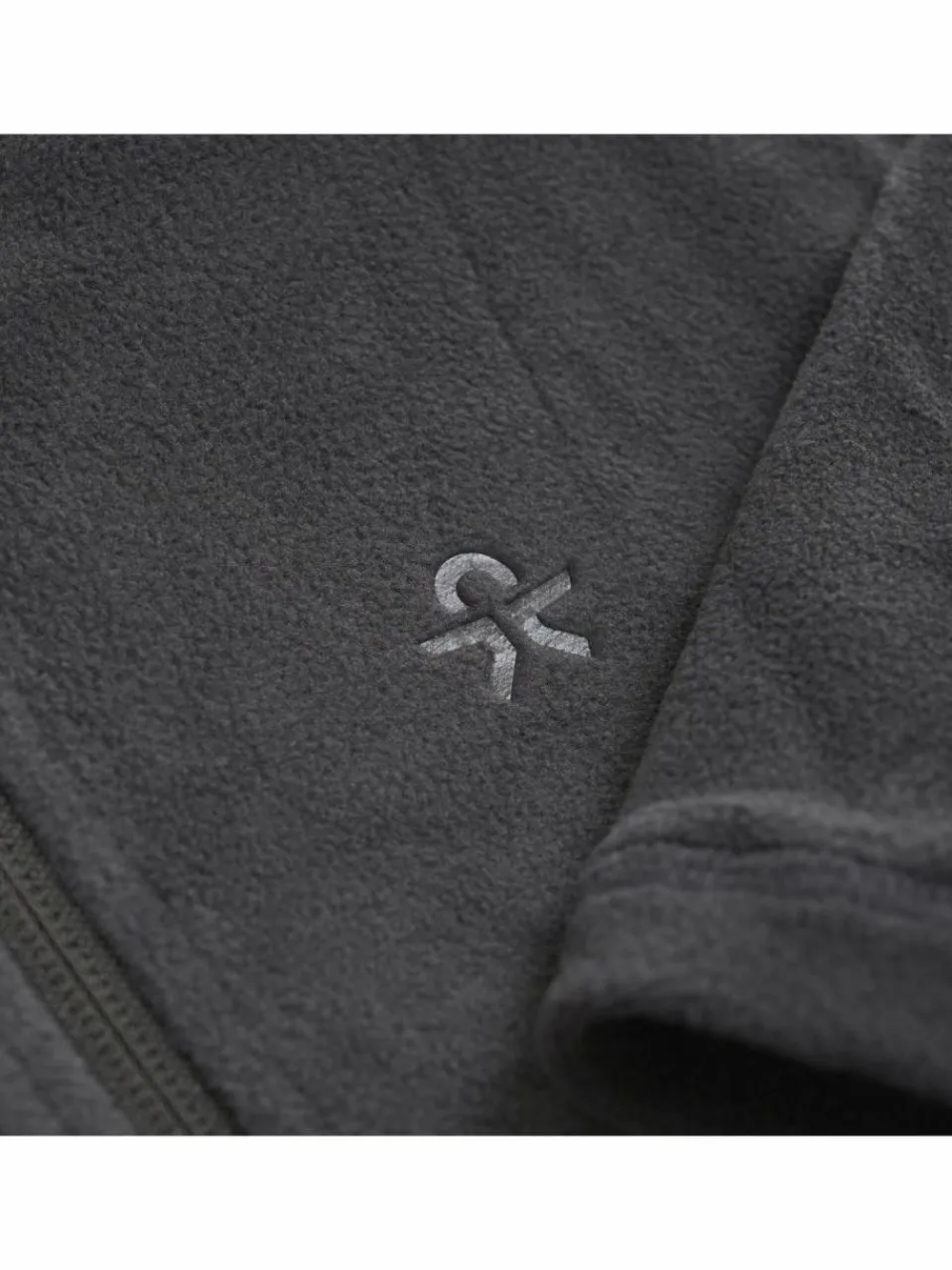 ColorKids Mädchen<Unisex Fleecejacke anthrazit uni