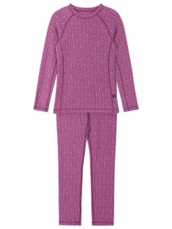 reima Mädchen<Unisex Funktionsunterwäsche Set - Taival lila gemustert