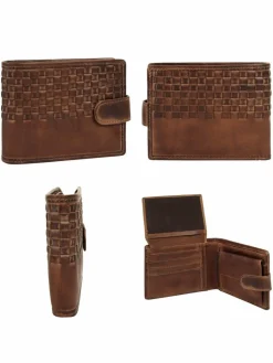 BAGAN Taschen & Rucksäcke<Unisex Geldbörse braun gemustert