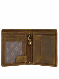 Landleder Taschen & Rucksäcke<Unisex Geldbörse braun uni