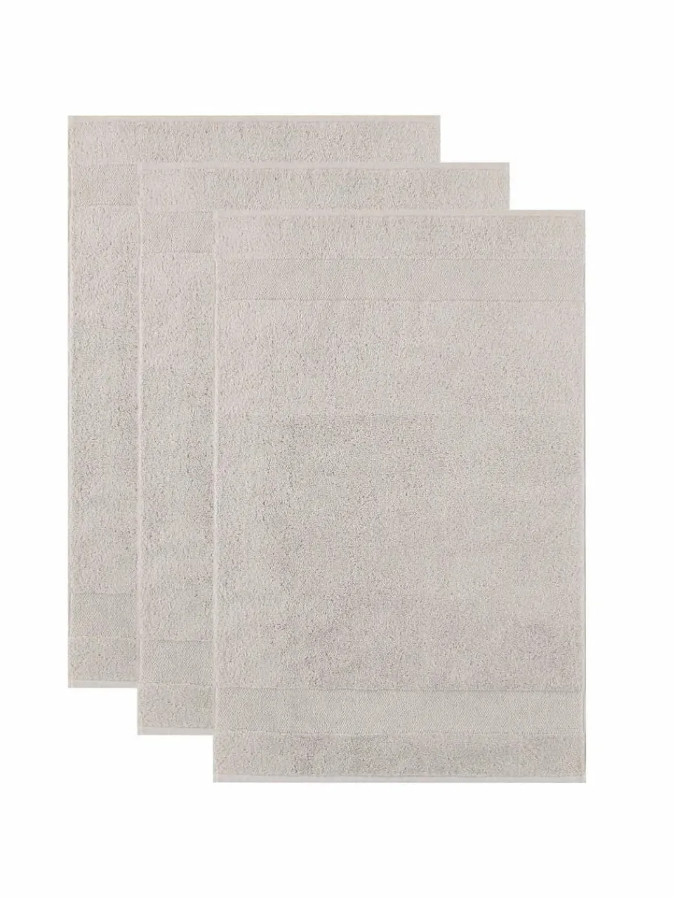 Villeroy & Boch Heimtextilien<Unisex Gästetuch 3er Pack grau uni