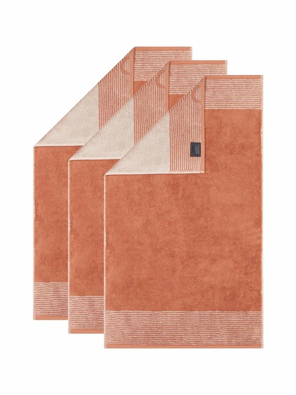 Damen Cawö Heimtextilien>Unisex Gästetuch 3er Pack