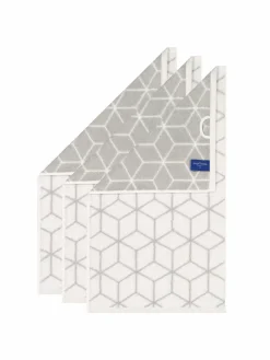 Villeroy & Boch Heimtextilien<Unisex Gästetuch 3er Pack weiß gemustert