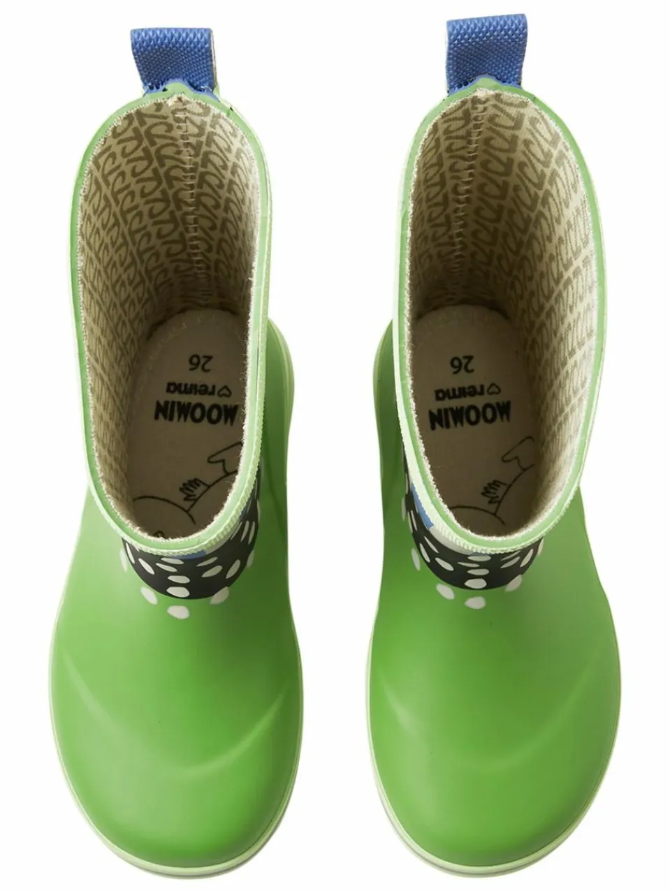 reima Mädchen|Jungen<Unisex Gummistiefel - Magisk Moomin grün gemustert