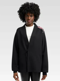 Carlo Colucci Sweatshirts & Sweatjacken<Unisex, Herren Sweatjacke - Dusini schwarz gemustert