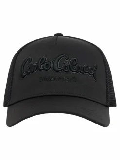 Carlo Colucci Mützen & Caps<Unisex, Herren Trucker Cap - Dujanic schwarz uni
