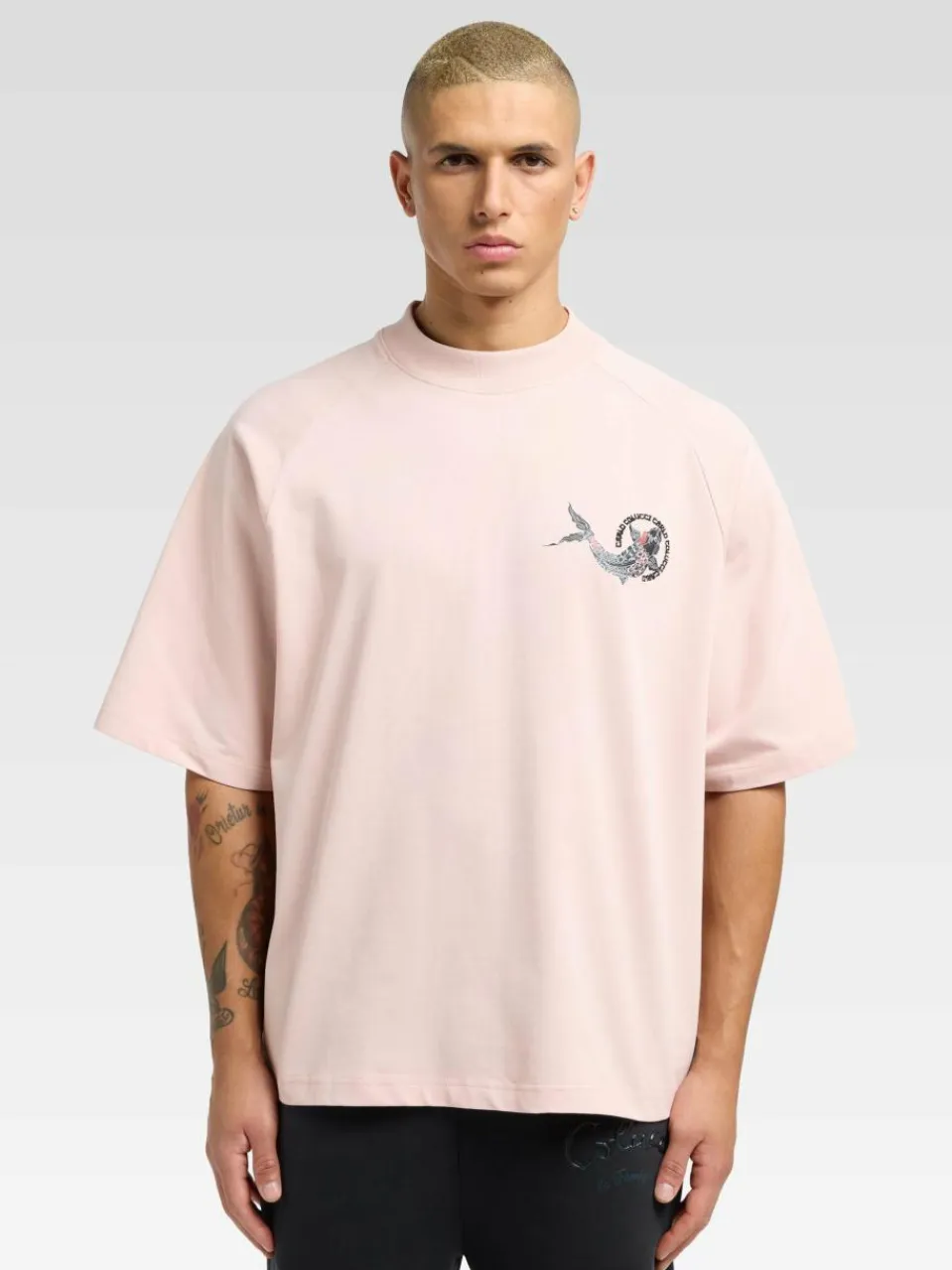 Carlo Colucci Shirts|Shirts & Tops<Unisex, Herren T-Shirt - Dorigoni rosa bedruckt