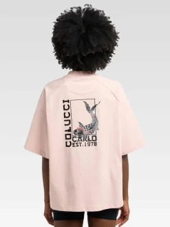 Carlo Colucci Shirts|Shirts & Tops<Unisex, Herren T-Shirt - Dorigoni rosa bedruckt