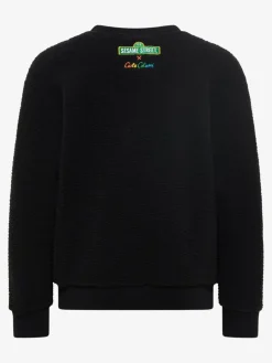 Carlo Colucci Mädchen<Unisex Kinder Sweatshirt - Defabianis schwarz bedruckt
