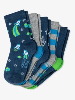 Schiesser Mädchen|Jungen>Unisex Kindersocken - 5er-Pack Rakete