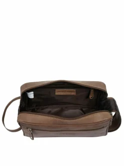 Bruno Banani Taschen & Rucksäcke<Unisex Kulturtasche braun uni
