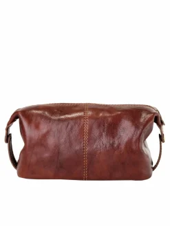 piké Taschen & Rucksäcke<Unisex Kulturtasche braun uni