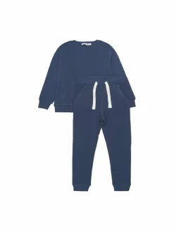 Minymo Jungen|Mädchen<Unisex Langarmshirt & Hose blau uni