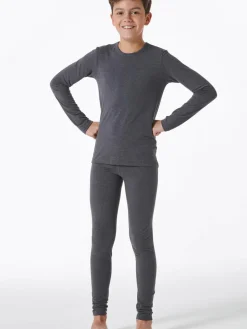Schiesser Jungen<Unisex Lange Unterhose - Active grau uni