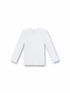 Sanetta Jungen<Unisex Longsleeve 2er Pack weiß uni