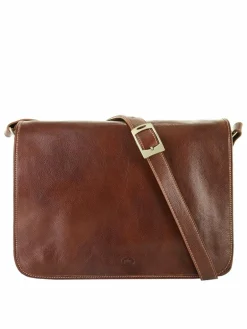 piké Taschen & Rucksäcke<Unisex Messenger Bag braun uni