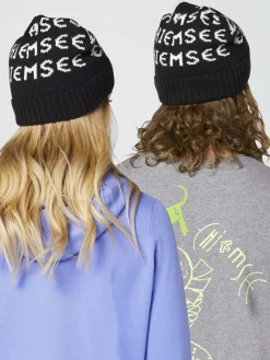 Chiemsee Mützen & Hüte<Unisex Mütze schwarz gemustert