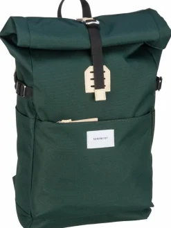 Sandqvist Taschen & Rucksäcke<Unisex Rucksack - Ilon Rolltop Backpack grün uni