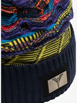 Carlo Colucci Mützen & Hüte<Unisex Strickmütze - Conciauro blau gemustert