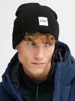 North Bend Mützen & Caps<Unisex Strickmütze - NBLou schwarz bedruckt