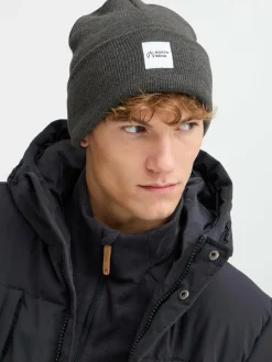 North Bend Mützen & Hüte<Unisex Strickmütze - NBLou grau bedruckt