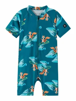 reima Jungen<Unisex UV-Overall - Atlantti marine gemustert